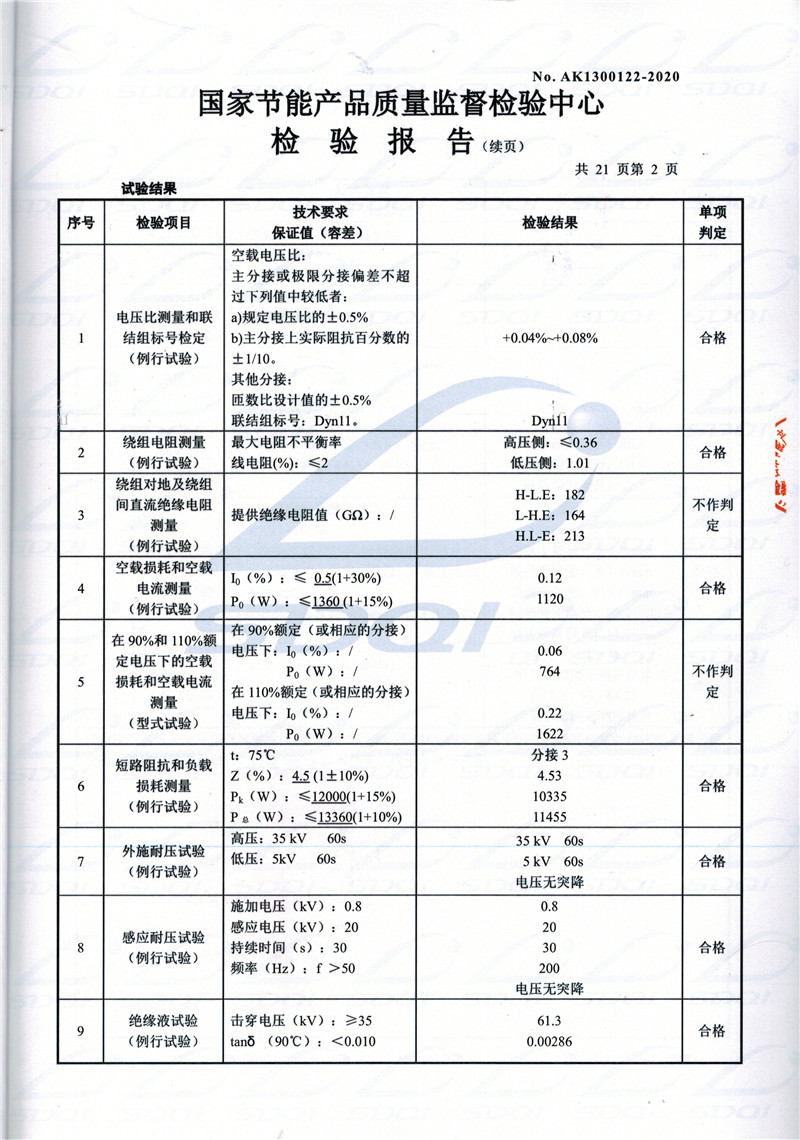 高低压试验报告-S11-1250绥棱绥棱绥棱油浸式变压器-2.jpg
